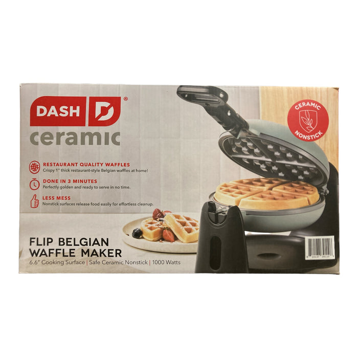 Dash Ceramic Nonstick Flip Belgian Waffle Maker