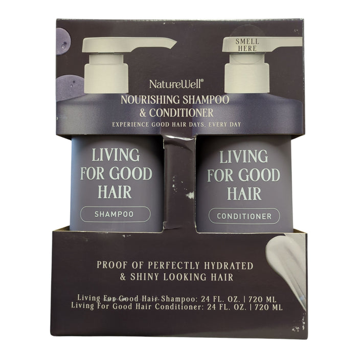 NatureWell Living For Good Shampoo & Conditioner, 24 floz, 2pk