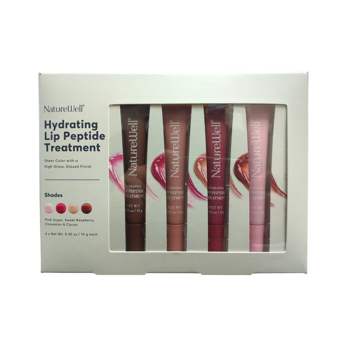 NatureWell Hydrating & Tinted Lip Peptide, 4-Pack