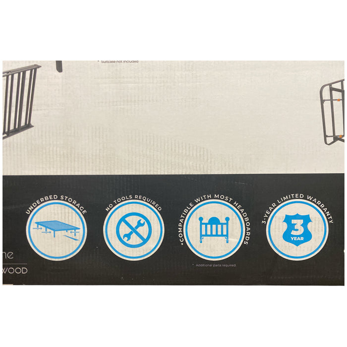 Home by Hollywood Twin Mattress Platform with Underbed Storage, 14"