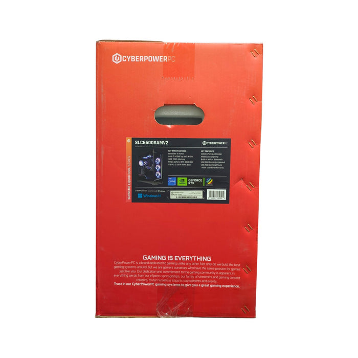 CYBERPOWERPC Gamer Supreme Liquid Cool Intel i7, 16GB RAM, 1TB SSD, SLC6600SAMV2