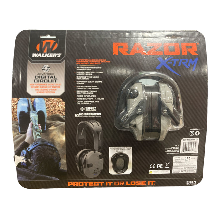 Walker's Razor X-TRM Electronic Ear Muffs with Tacti-Grip Headband