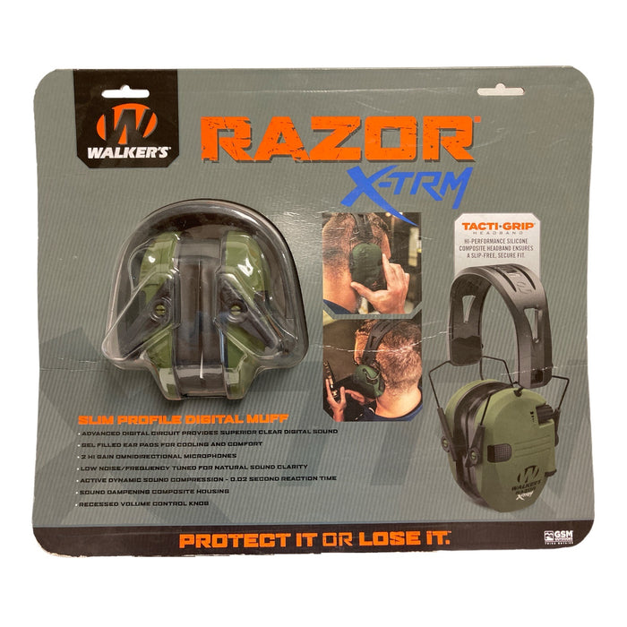 Walker's Razor X-TRM Electronic Ear Muffs with Tacti-Grip Headband