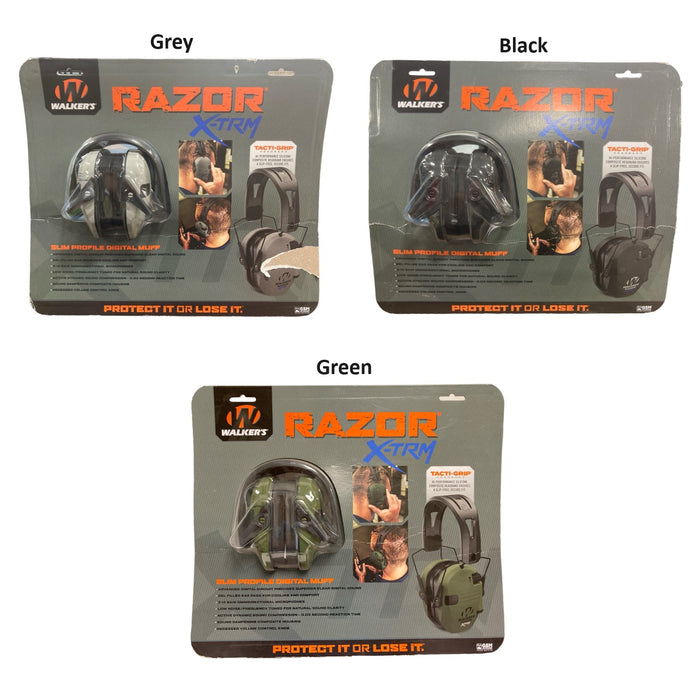 Walker's Razor X-TRM Electronic Ear Muffs with Tacti-Grip Headband