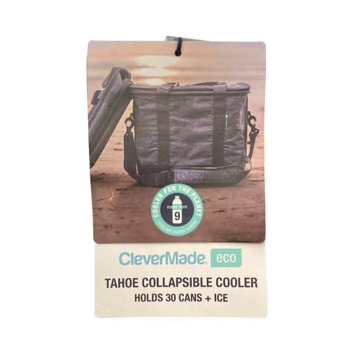 CleverMade Tahoe Eco Collapsible Foldaway Cooler with Carry Strap, 30 Can