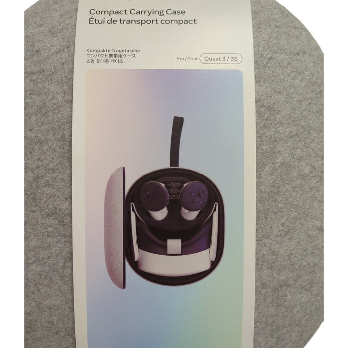 Meta Quest 3/3S Compact Carrying Case, with Carry Strap