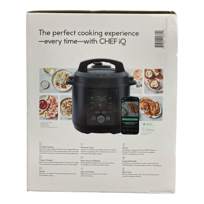 CHEF iQ 6 Quart WiFi Auto Steam Release Smart Pressure Cooker w/ Built In Scale