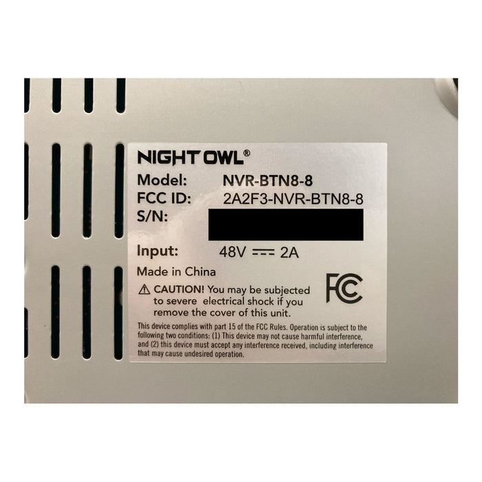 Night Owl 8 Wired Spotlight 4K Cameras, 8 Channel NVR 2TB HDD, CL-BT8N-8-28L-B