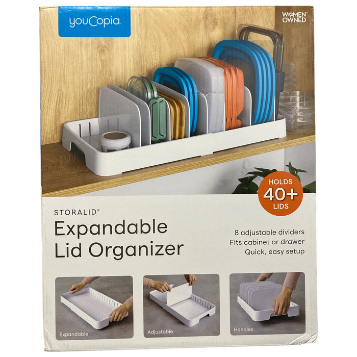 YouCopia StoraLid Food Container Lid Organizer, 40-Lid Capacity