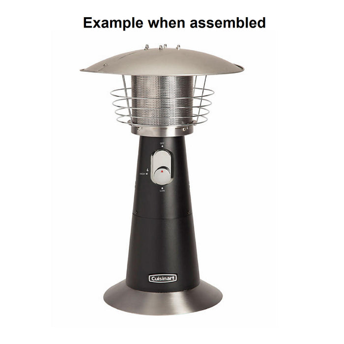 Cuisinart 11,000 BTU Lightweight Portable Tabletop Patio Heater COH-502, Black