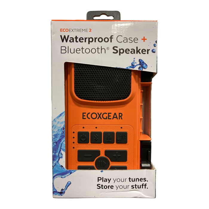 EcoXGear Extreme 2 Bluetooth Waterproof Case Speaker (Orange)