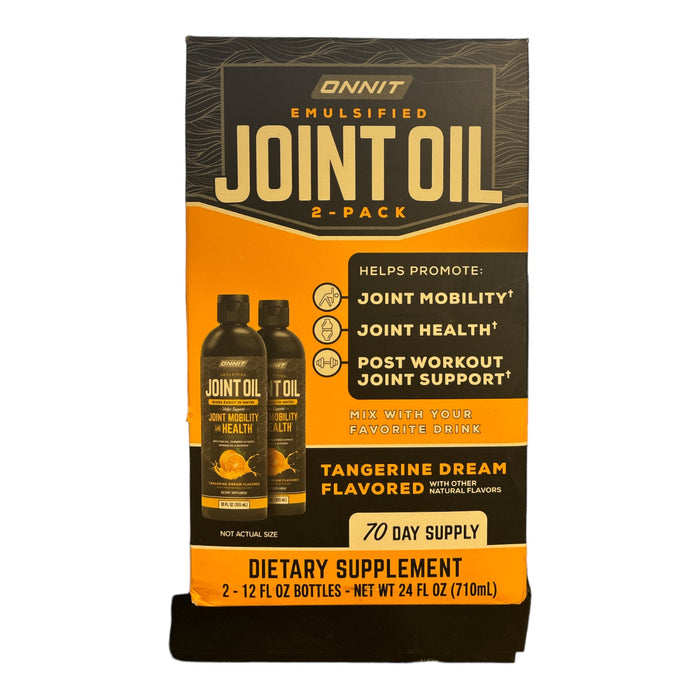 ONNIT Joint Oil for Joint Mobility Health, Tangerine Dream Flavor, 12oz, 2 Pk