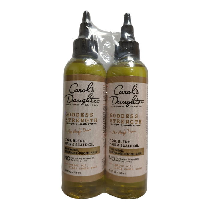 Carol's Daughter Goddess Strength 7 Oil Scalp and Hair Oil Kit, 4.2 floz., 2pk