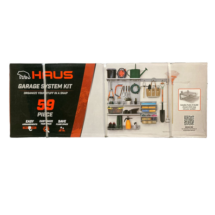 Haus 59 Piece Garage Organization System Kit