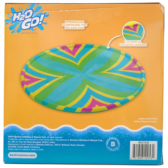 H2OGO! 10 Ft. Colorful 2-in-1 Splash Pad and Sprinkler