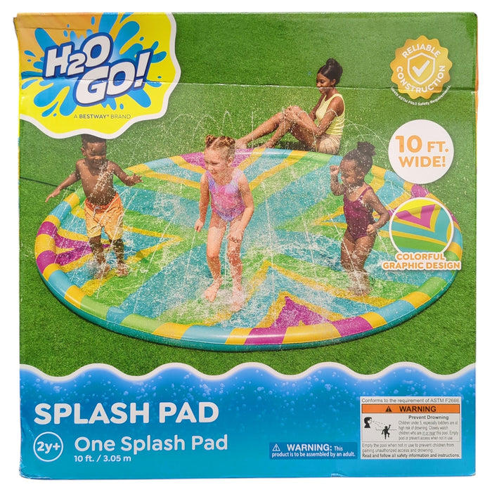 H2OGO! 10 Ft. Colorful 2-in-1 Splash Pad and Sprinkler