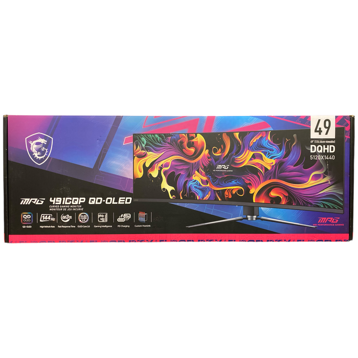 MSI MPG 491CQP QD-OLED 49" DQHD, 144Hz, Curved Gaming Monitor