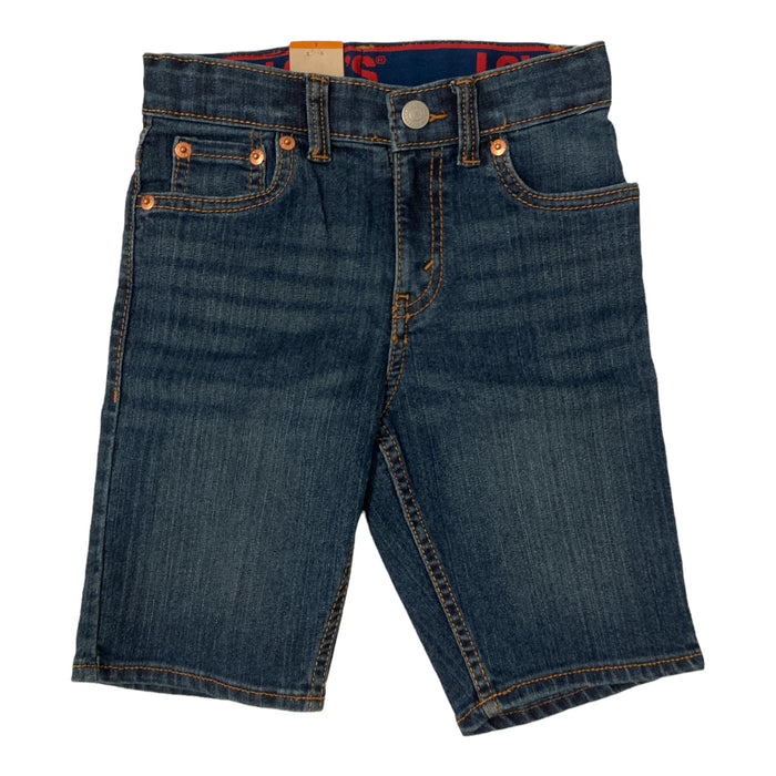 Levi Boy's Adjustable Waistband Stretch Denim Shorts