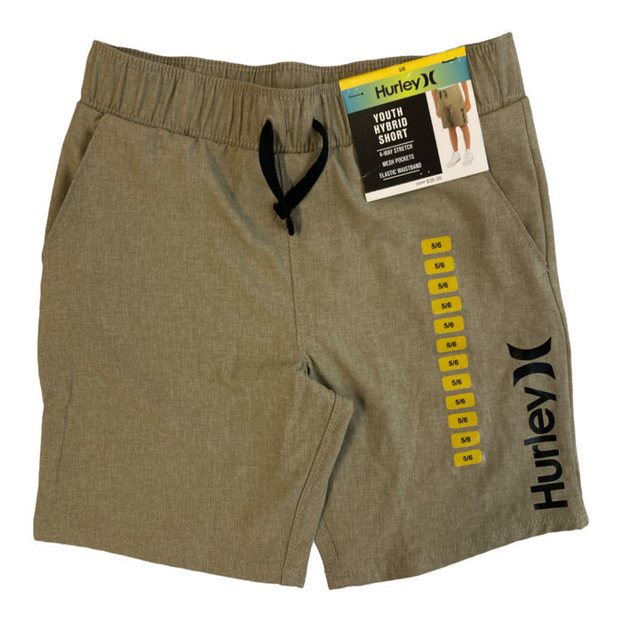 Hurley Boy's Adjustable Waist 4-Way Stretch Hybrid Short