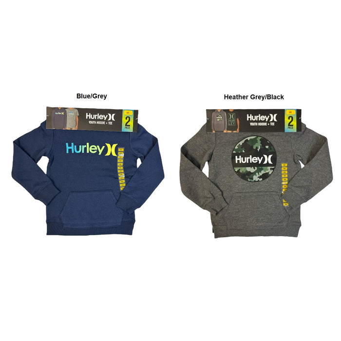 Hurley Boy's 2-Piece Fleece Lined Hoodie & Cotton Blend Tee Set