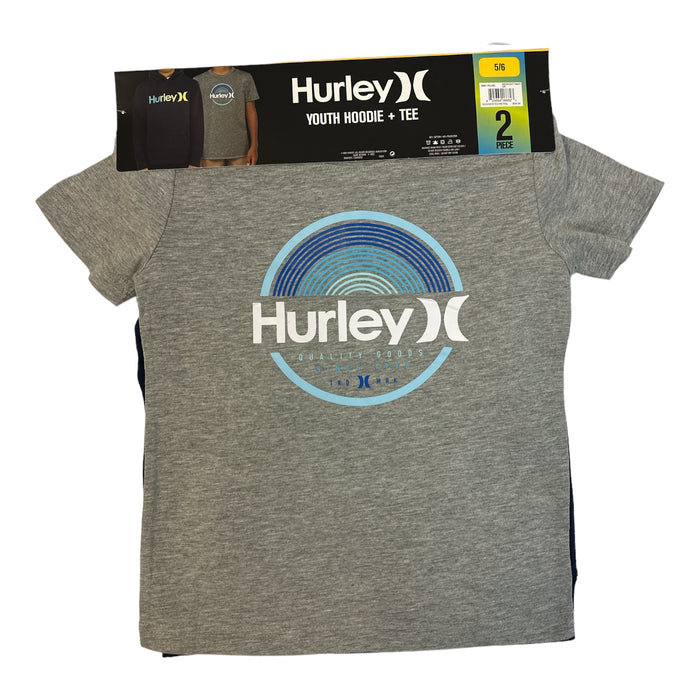 Hurley Boy's 2-Piece Fleece Lined Hoodie & Cotton Blend Tee Set