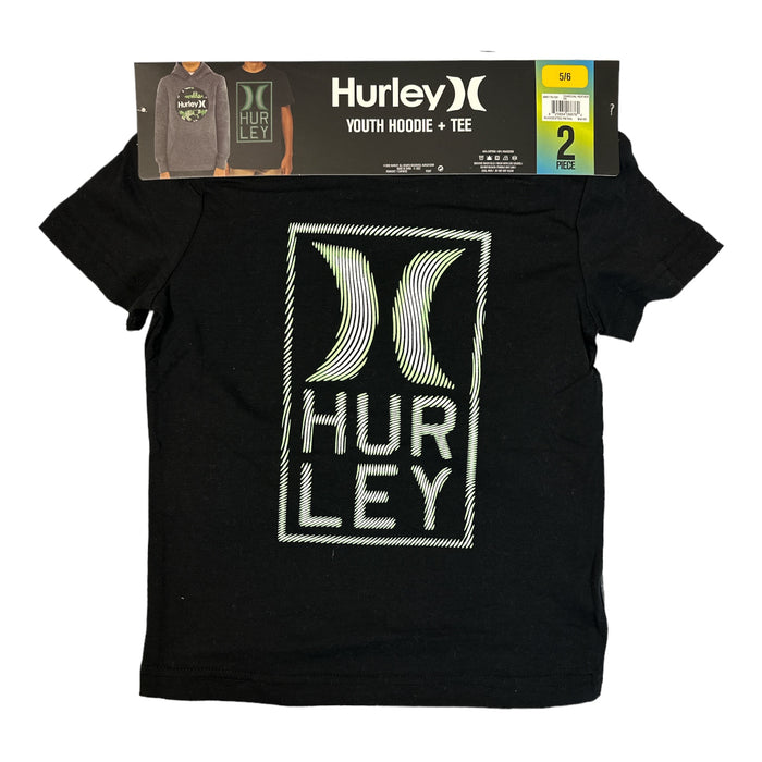 Hurley Boy's 2-Piece Fleece Lined Hoodie & Cotton Blend Tee Set