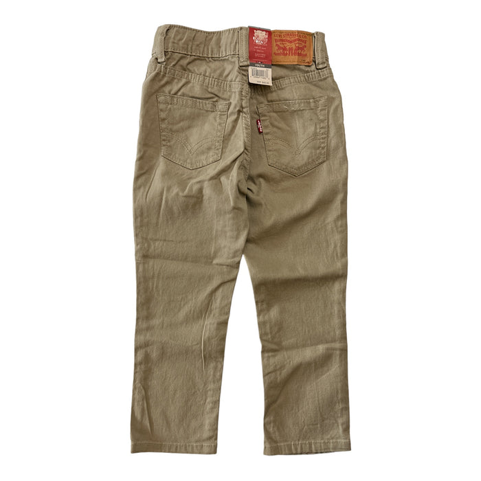 Levi's Boy's Comfort Waist Stretch Pull-On Slim Fit Pant (Khaki, 5)