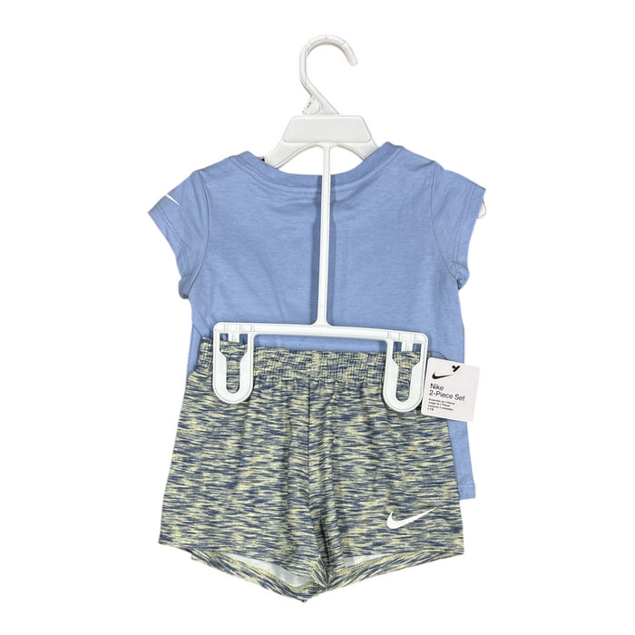 Nike Toddler Girl's Short Sleeve T-Shirt and Shorts Activewear 2 Piece Set