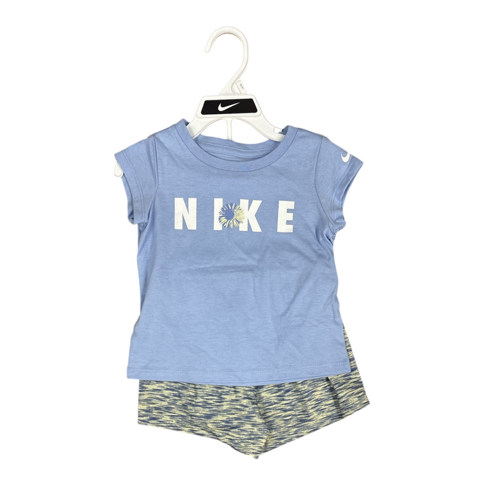 Nike Toddler Girl's Short Sleeve T-Shirt and Shorts Activewear 2 Piece Set