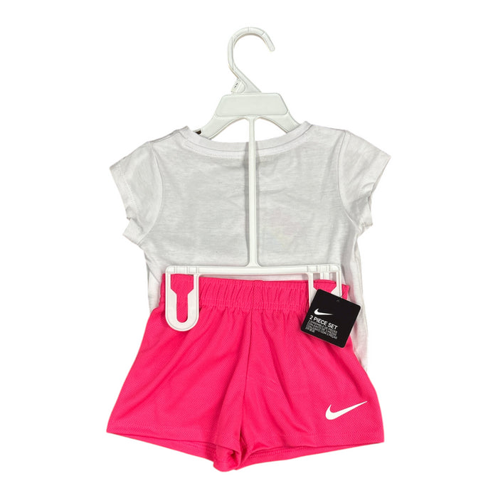 Nike Toddler Girl's Short Sleeve T-Shirt and Shorts Activewear 2 Piece Set