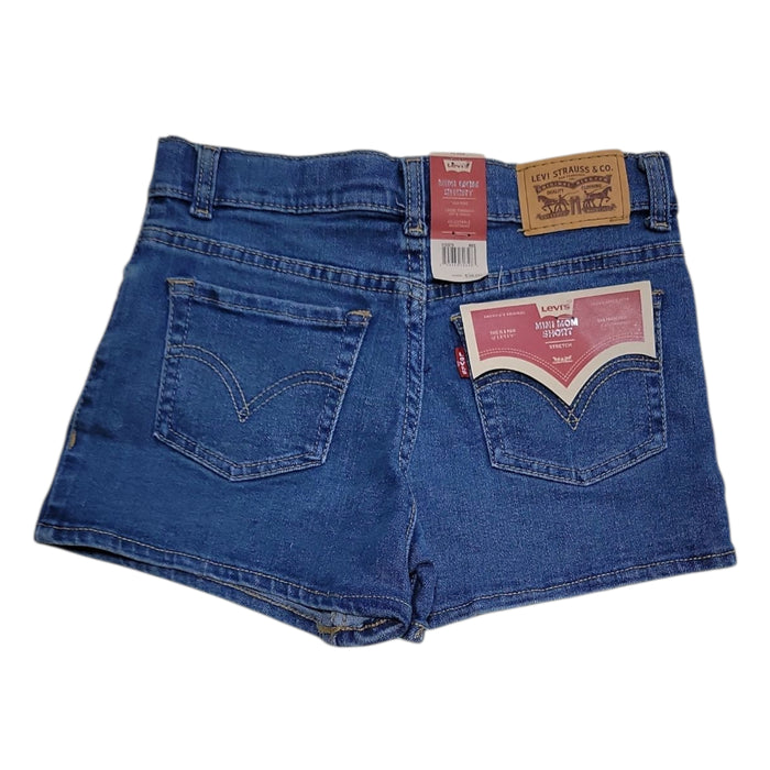 Levi's High Rise Adjustable Waistband Stretch Mini Mom Shorts
