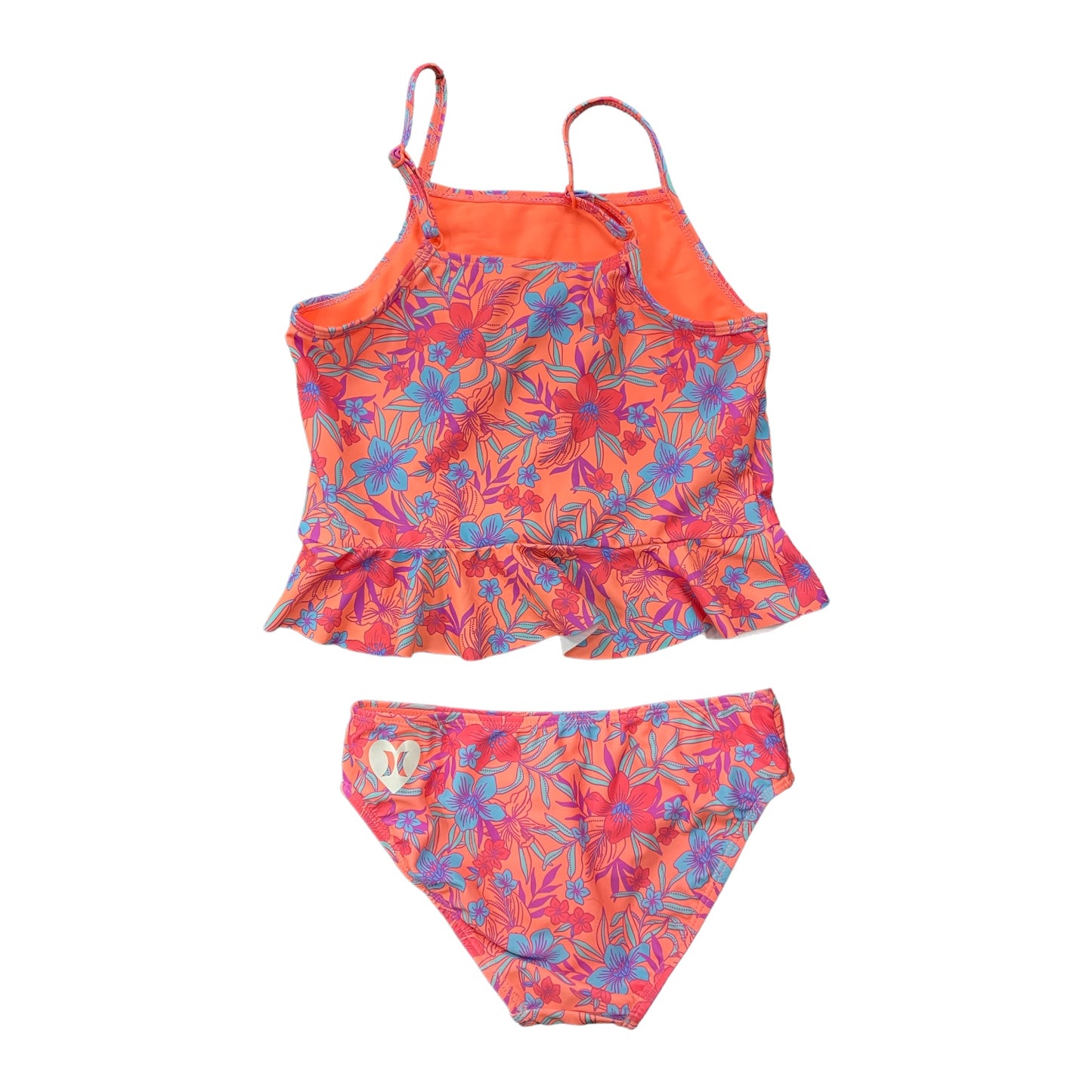 Hurley Girl's UPF 50+ Palm Tree Tankini Swimsuit Set