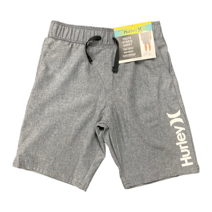 Hurley Boy's Comfortable 4 Way Stretch Drawstring Pull On Hybrid Short