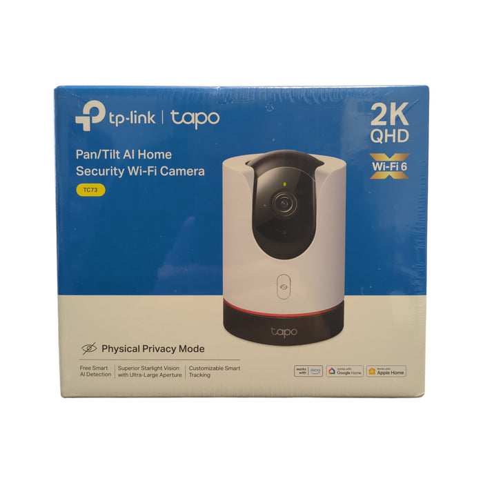TP-Link Plug-in 2K Tapo Pan-Tilt Indoor Security Camera, White