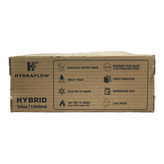 Hydraflow 11-Pc 34oz. Double Wall Stainless Steel Bottle & Accessories, Set of 2
