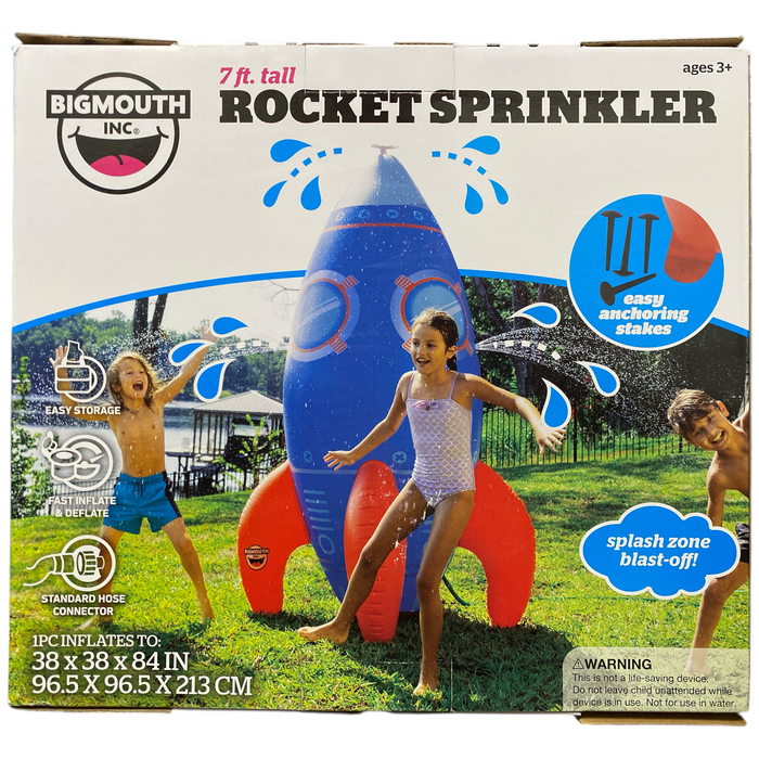 BigMouth 7' Outdoor Giant Rocket Sprinkler, Blue