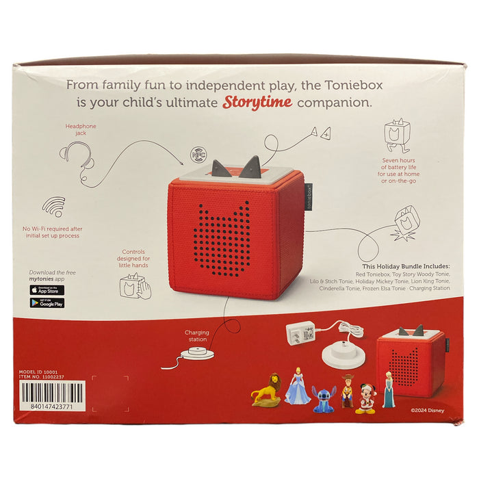 *Open Packaging* Tonies Disney Toniebox Bundle with 6 Audio Play Figurines