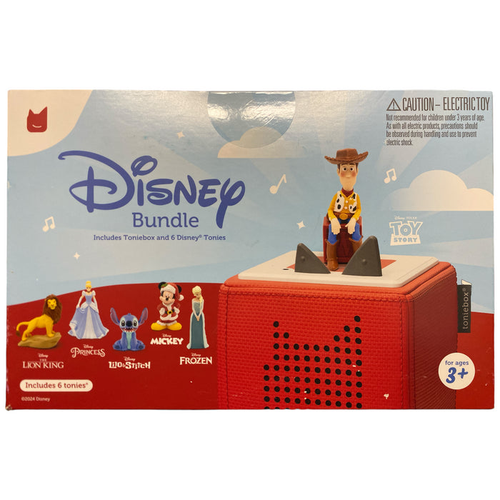 *Open Packaging* Tonies Disney Toniebox Bundle with 6 Audio Play Figurines