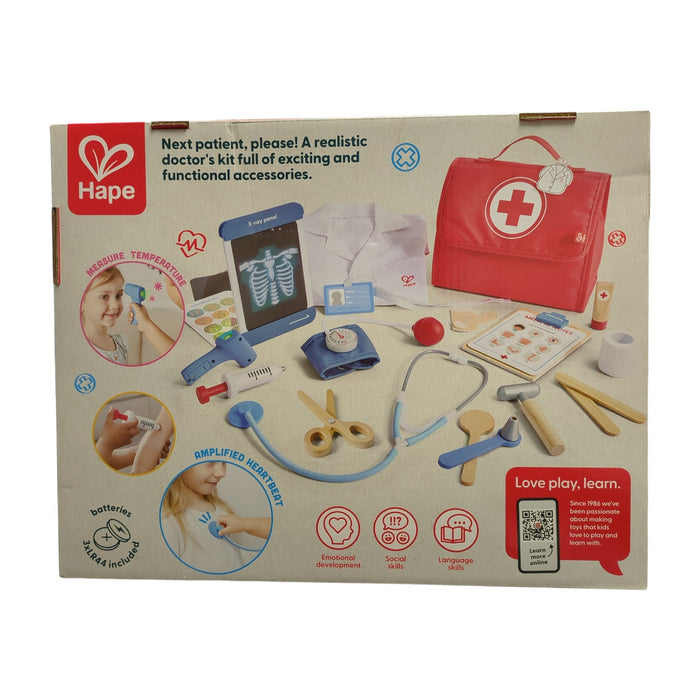 Hape Little Doctor's Role Playing Medical Kit, 29 Piece