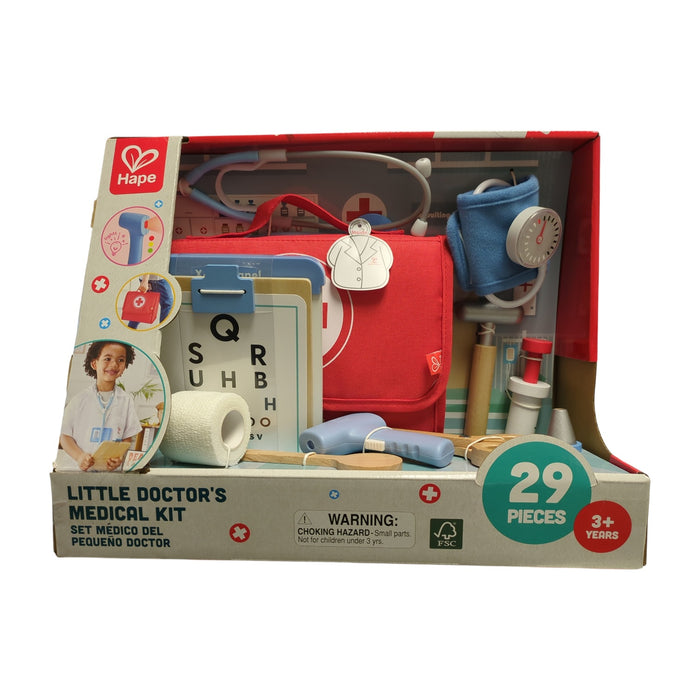 Hape Little Doctor's Role Playing Medical Kit, 29 Piece