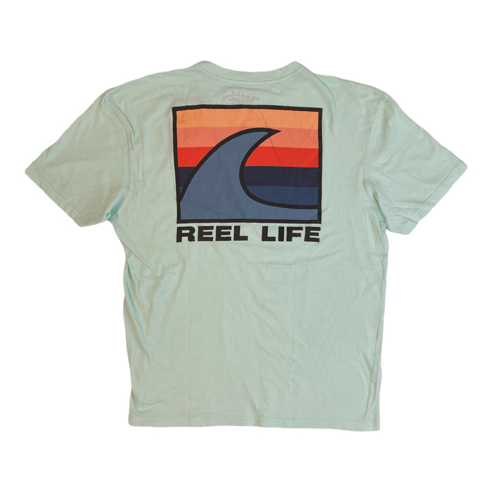 Reel Life Men's Ocean Washed Short Sleeve Soft Pre-Shrunk Tee