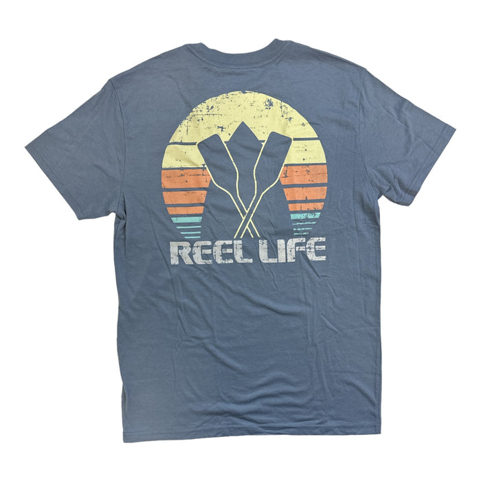 Reel Life Men's Neptune Ocean Washed Short Sleeve Soft Lightweight Tee