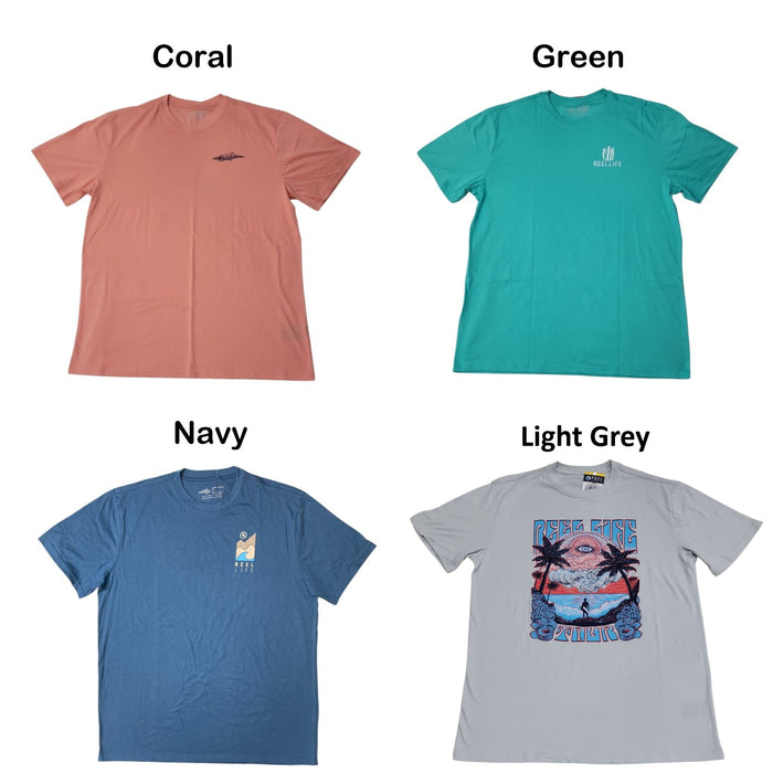 Reel Life Men's Short Sleeve Relaxed Fit Graphic Tee
