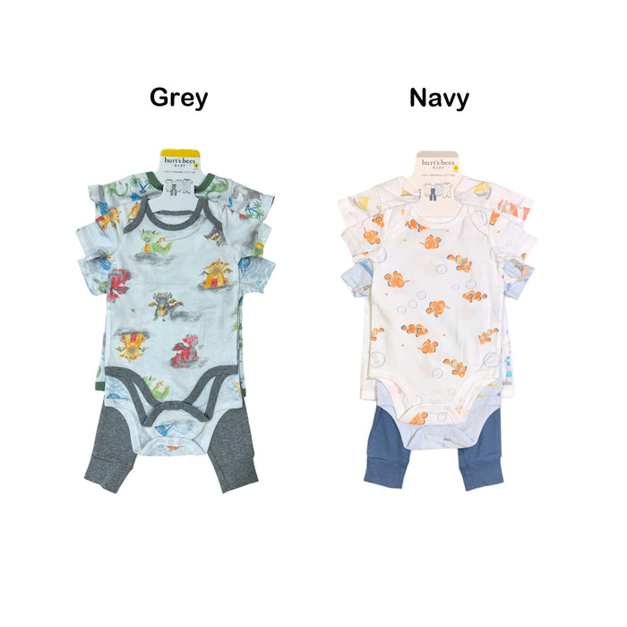 Burt's Bees Baby Toddler Boy Organic Cotton 4 Piece Playwear Set