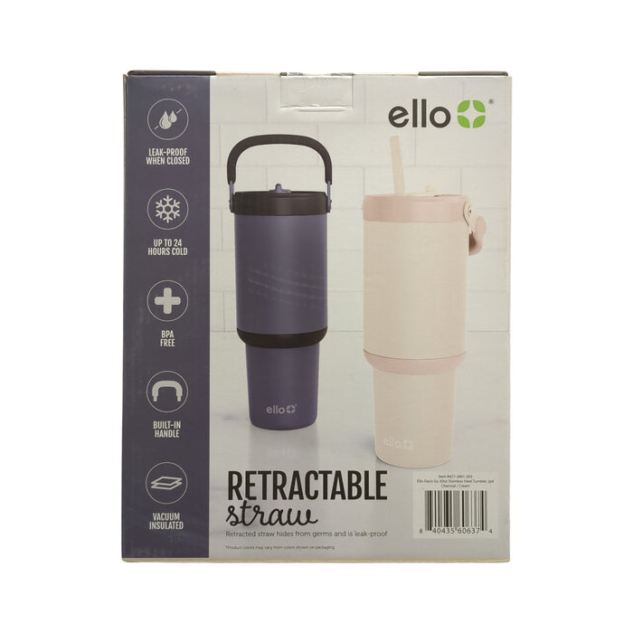 Ello Oasis Go 30oz Leak-Proof Stainless Steel Tumbler, 2 Pack