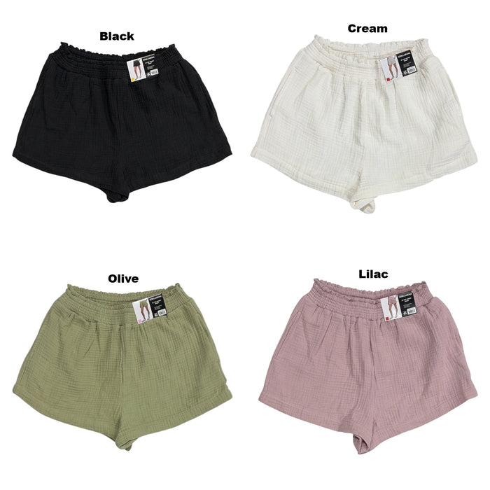 Billabong Women's Lightweight Breathable 100% Cotton Gauze Short