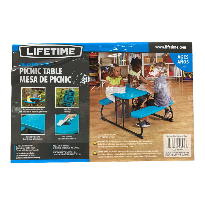 Lifetime Children's Weather Resistant Folding Indoor/Outdoor Picnic Table