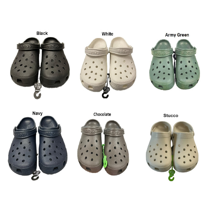 Crocs Unisex Adult Classic Slip-On Lightweight Clogs With Heel Strap