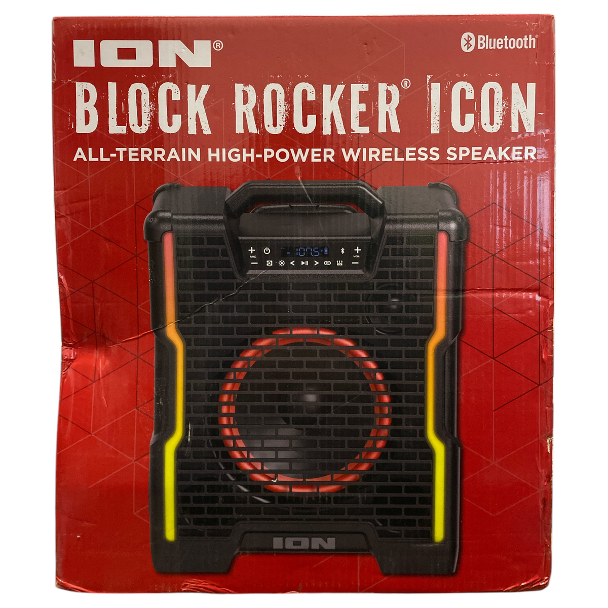 Bloc Rocker ION Audio Block Rocker Icon Bluetooth All Terrain High-Power Wireless ...
