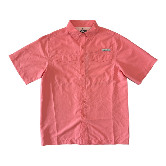 Habit Men's UPF 40 Short Sleeve Button-Down Breakwater Fishing Shirt